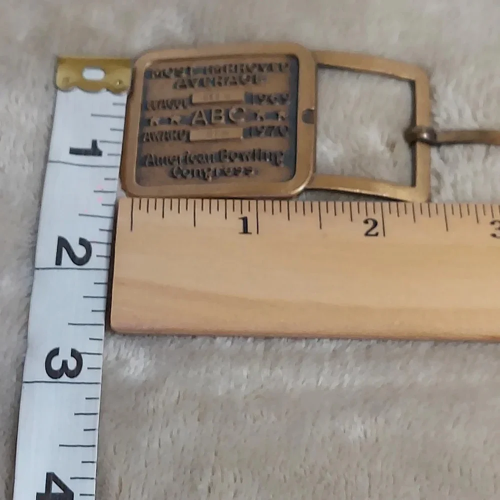 Vtg‎ American Bowling Congress 1969 Most Improved Bowler Official Belt Buckle